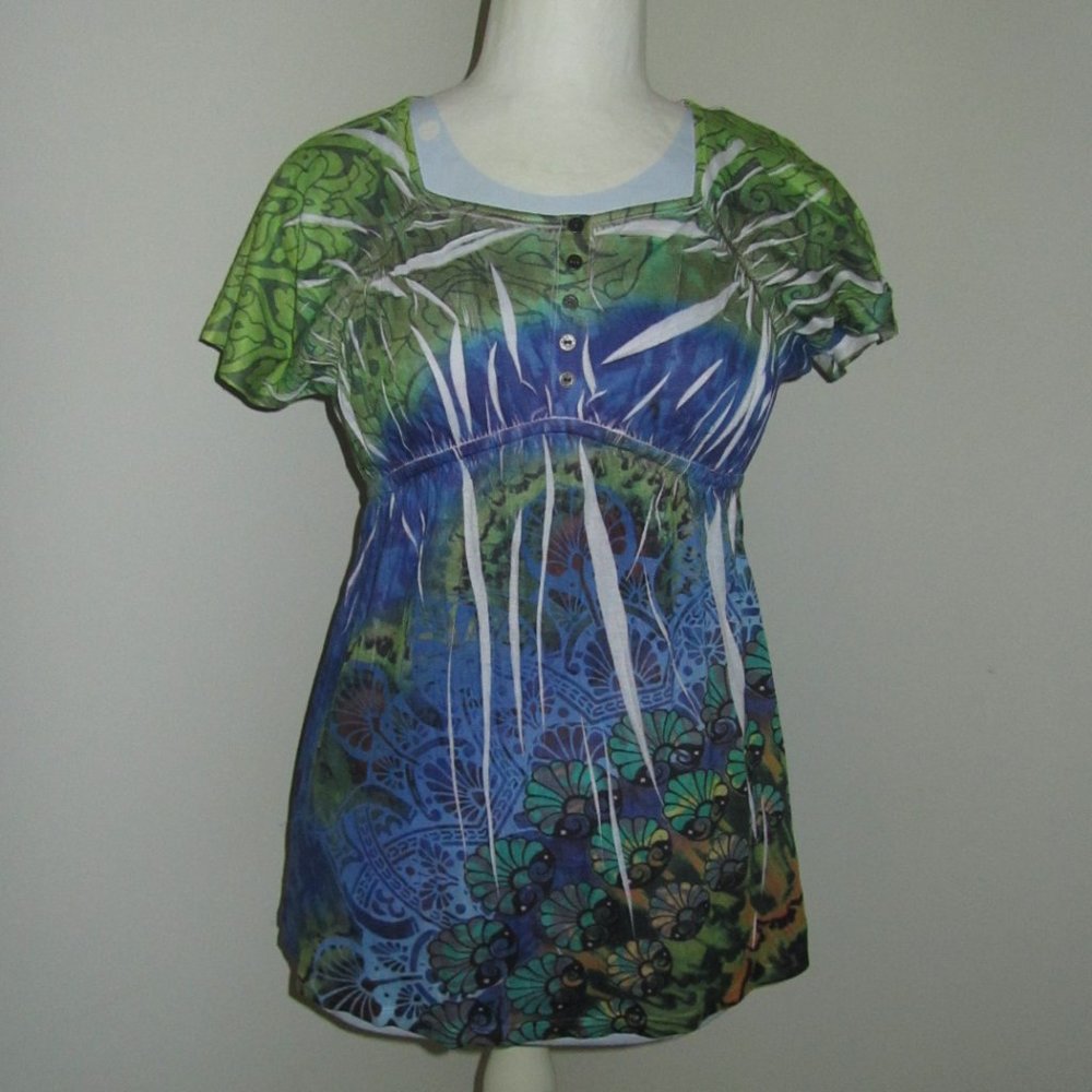 👀 👀 👀 Women's Petite Style & Co Cap Sleeve Top Size PS NWT $38.00.